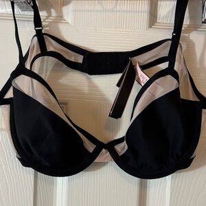 Victoria's Secret Black Mesh Bra